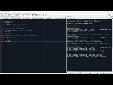 32 Working On Sql Databases Using Python Iii Sql Using Pandas