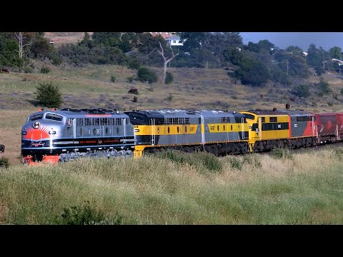 SSR B61 Bulldogs Leigh Creek Coal Wagon Transfer in December 2016 - 4K 50P