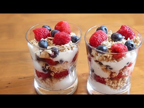 Fruit, Granola & Yogurt Parfaits | Healthy Breakfast...