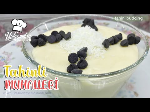 Tahinli Muhallebi Tarifi - 😋 Az Malzemeli Pratik Tahinli Sütlü Tatlı
