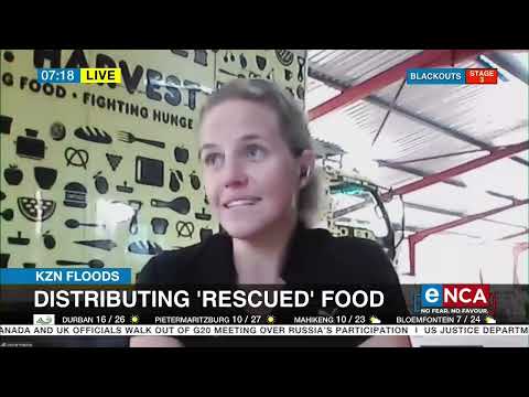 KZN floods Distributing 'rescued' food