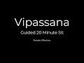 Vipassana Meditation Guided 20 Minute Sit