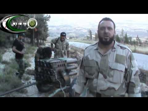 استهداف مقرات قوات النظام في ريف جسر الشغور بواسطة راجمة الصواريخ كاتيوشا من قبل لواء أحفاد الرسول في الساحل