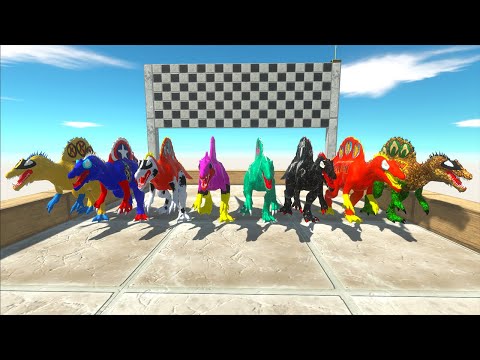 Superteam Spinosaurus Supeheroes Dc Marvel Speed Race Championship Hunting Found Jurassic world