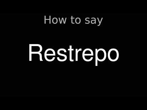 How to Pronounce correctly Restrepo (Movie)