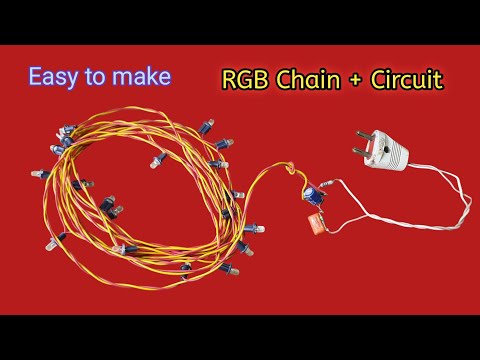 How to make Led Chain Light at home || How to make RGB Series Chain at home Decoration 