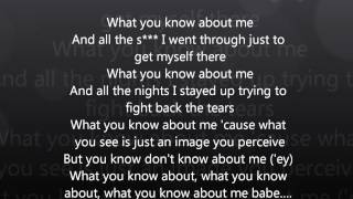 What You Know About Me - District 3