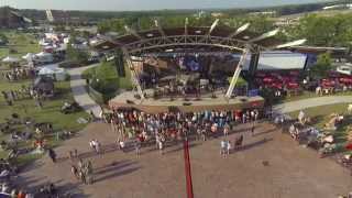 preview picture of video 'Banjo-B-Que 2014 from above'