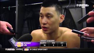 Jeremy Lin - Lakers vs. Blazers Post Game Interview 1/5/15