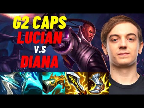 G2 CAPS PLAYS LUCIAN VS DIANA MID |EUW CHALLENGER PATCH 11.3| [League of Legends] Full Gameplay