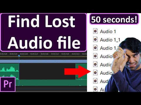 Lost Audio Premiere Pro