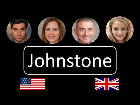 How to pronounce Johnstone