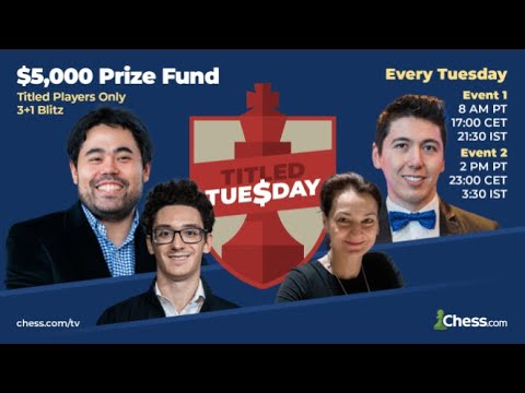 Dec 23, 2025 - Chess.com Titled Tuesday Tournament!