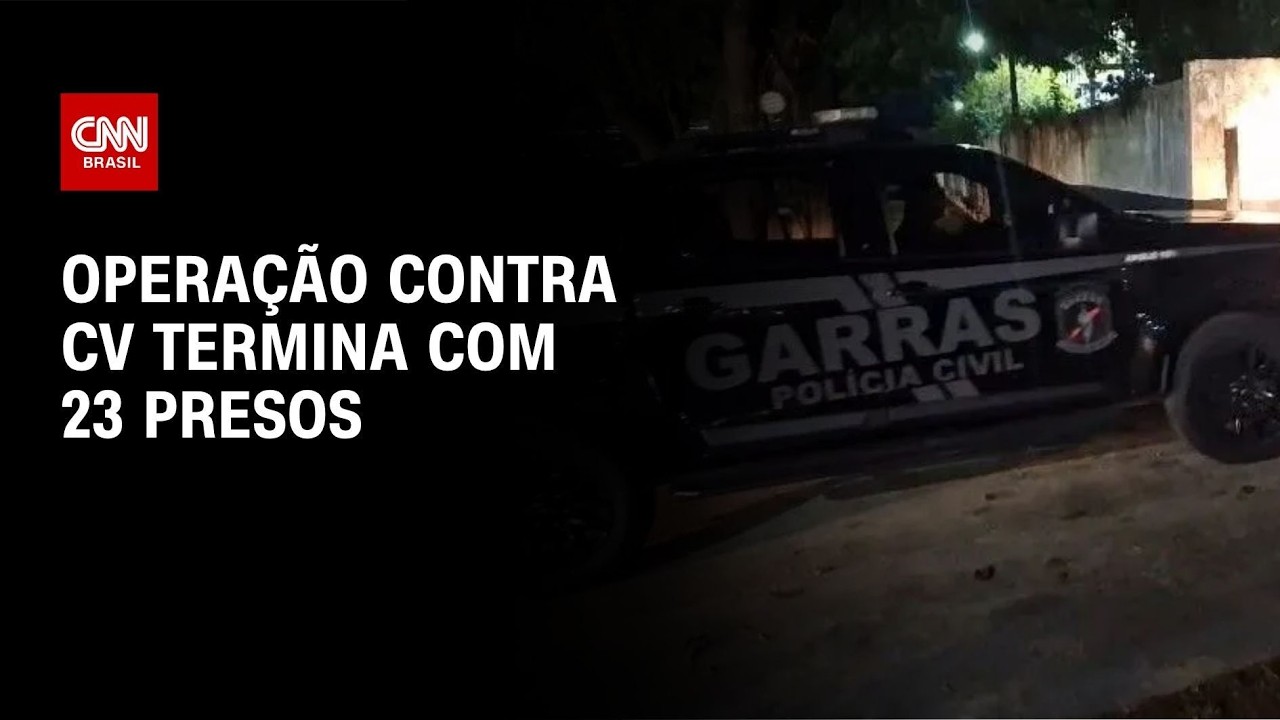 Operação contra CV termina com 23 presos e apreensão de seis fuzis no RJ | CNN NOVO DIA