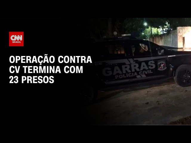 Operação contra CV termina com 23 presos e apreensão de seis fuzis no RJ | CNN NOVO DIA