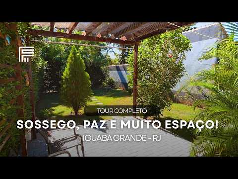 PORTEIRA FECHADA! ESPAÇO EXTERNO ENCANTADOR EM CONDOMÍNIO! | IGUABA GRANDE - RJ