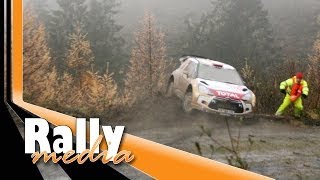 Crash Kubica + first phonecall - WRC Wales Rally GB 2013