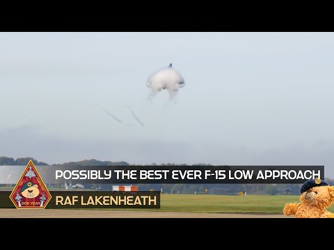 THIS HAS TO BE THE BEST EVER F-15E STRIKE EAGLE LOW APPROACH? • 48TH FIGHTER WING RAF LAKENHEATH