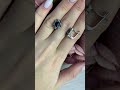 Серебряные серьги с изумрудом 2.608ct, сапфиром, рубином