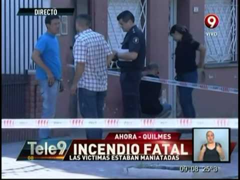Incendio fatal en Quilmes: Las víctimas estaban maniatadas