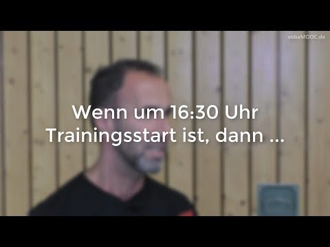 Wenn um 16:30 Uhr Trainingsstart ist, dann ... - Jens Tietböhl