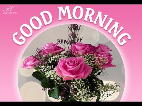 Good Morning Images With Pink Flowers, Good Morning Status, Greetings and Wishes