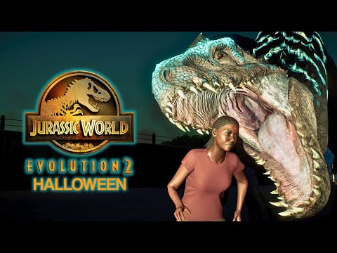 SURVIVRE dans le PARC de l'HORREUR! | HALLOWEEN Jurassic World Evolution 2