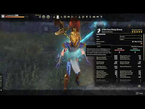 Elder Scrolls Online Scalebreaker Magicka Warden Magden Build Video
