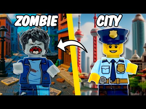 I built a HUGE CITY for the ZOMBIE apocalypse..