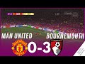 Manchester United vs. AFC Bournemouth [0-3] MATCH HIGHLIGHTS • Video Game Simulation & Recreation