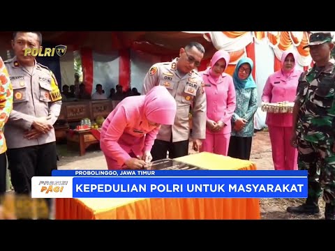 KAPOLRES PROBOLINGGO KOTA RESMIKAN SUMUR BOR DI DESA SUMBER KERAMAT