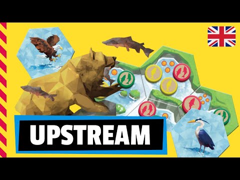 UPSTREAM Board game - Review / Tutorial  / How to play (English)