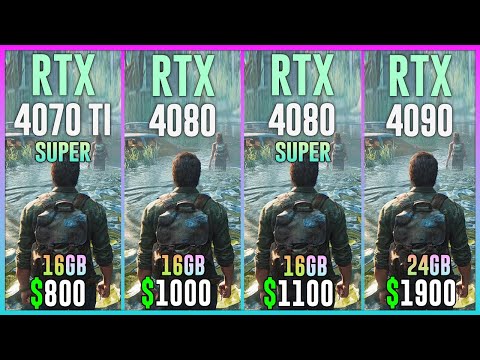 RTX 4070 TI SUPER vs RTX 4080 vs RTX 4080 SUPER vs RTX 4090 - Test in 20 Games