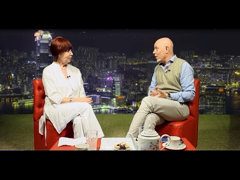 La Sra. Amelia Domec en el programa de TV