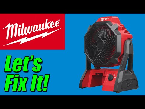 Milwaukee  Cordless Fan - Weird fault - Can I fix it?