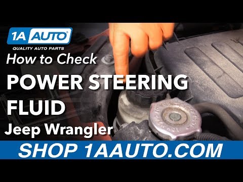 How to Check Power Steering Fluid 06-18 Jeep Wrangler