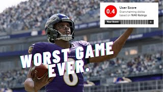 MADDEN 21 Is The Worst Game In Metacritic HISTORY #NFLDropEA