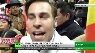 Termina el periplo de Morales: el avión presidencial aterriza en La Paz