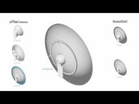 UBIQUITI AF-5G34-S45 Ubiquiti AF-5G34-S45 5GHz airFiber Dish, 34dBi, Slant 45 video