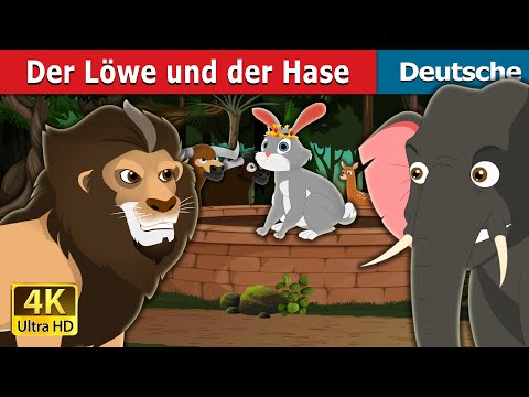 Der Löwe und der Hase | The Lion and Hare Story in German | @GermanFairyTales