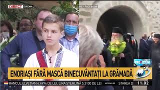VIDEO Îmbulzeală la mănăstire la ceremonia întronizării noului Arhiepiscop al Sucevei 1 video
