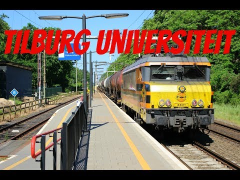 Treinen op station Tilburg Universiteit!