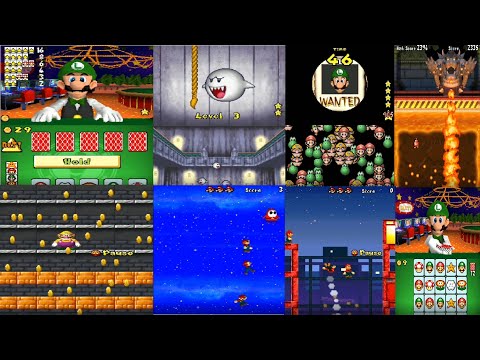 New Super mario bros (All minigames gameplay and DS game)