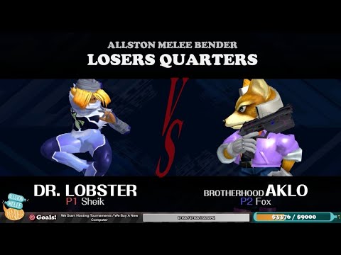 The Allston Melee Bender - Dr. Lobster (Sheik) vs Brotherhood | Aklo (Fox) - Losers Quarters