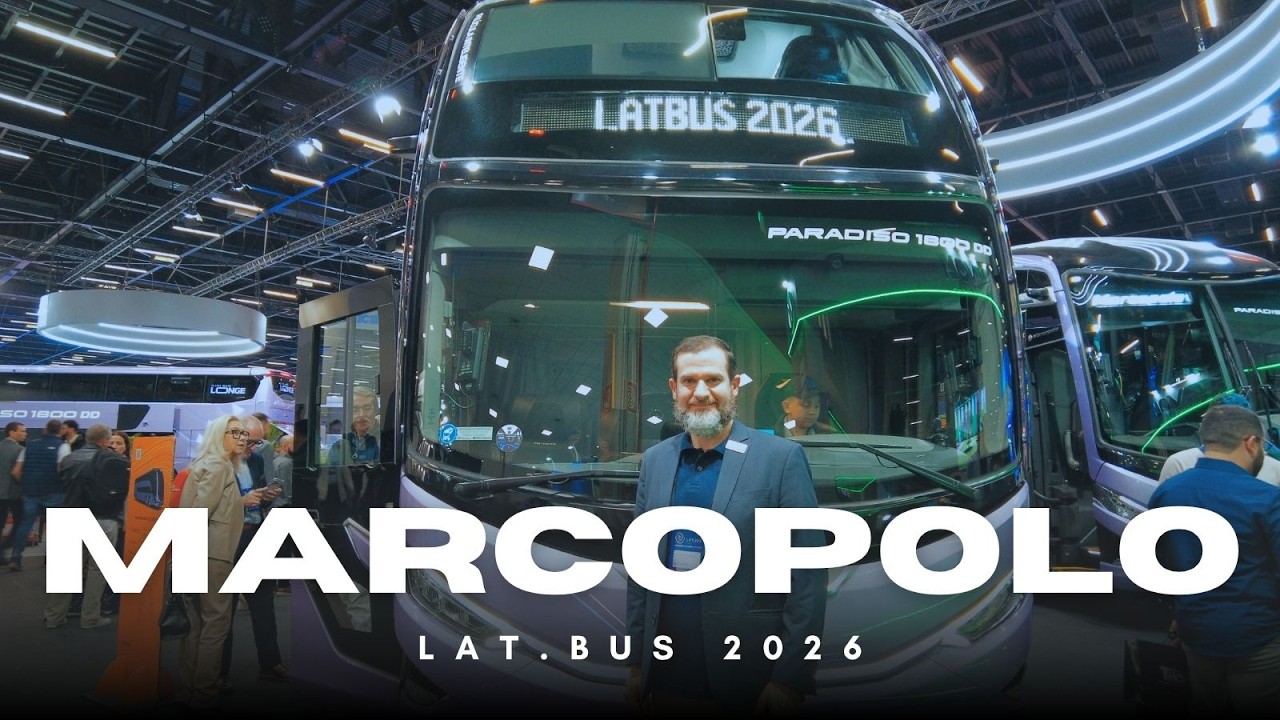 Marcopolo apresenta o G8 TEC Paradiso 1800 DD na Lat.Bus 2026