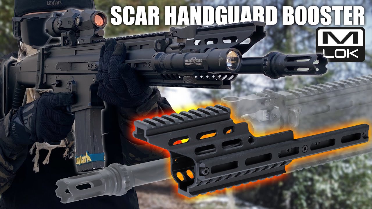 Laylax NITRO Vo. M-LOK Booster Handguard for Tokyo Marui NGRS SCAR