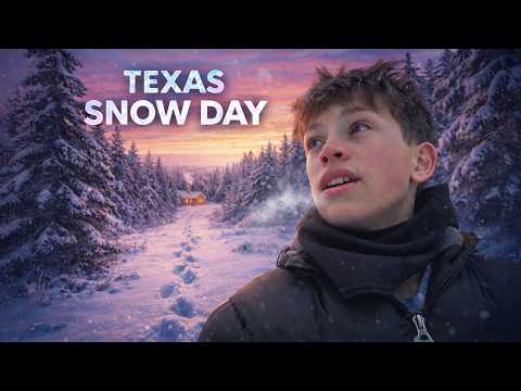 Texas Ice Storm Snow Day | Firewood, Snowball Fights & Hill Sliding