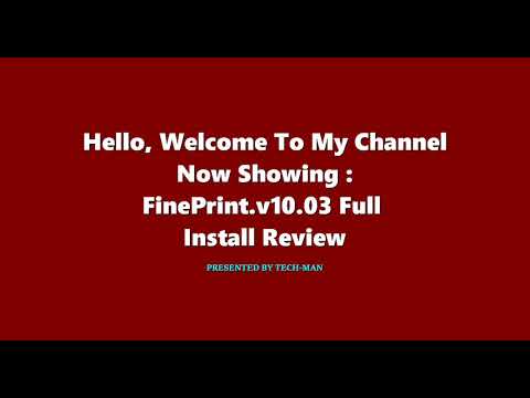FinePrint.v10.03 Full Install Review