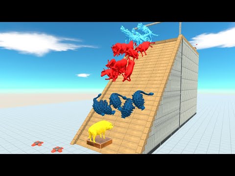 Colors Run To Get a Pig - Animal Revolt Battle Simulator Part 8