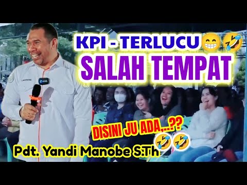 SALAH TEMPAT, DISINI JU ADA,..?🤣, PDT. YANDI MANOBE S.TH #khotbahlucu